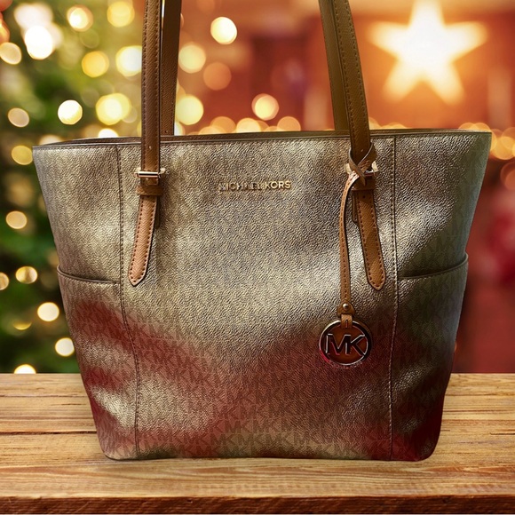 Michael Kors Handbags - Michael Kors Metallic Gold Tote Bag
